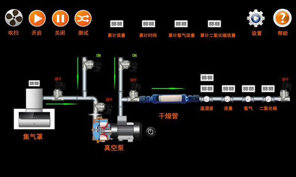 青岛抱一智能PLC-HMI气体检测控制柜